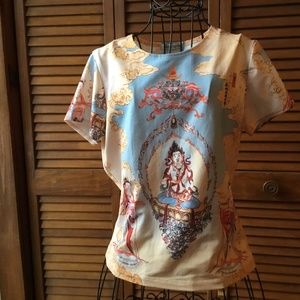 INSTANT KARMA TOP LG POLY SPANDEX SHORT SLEEVE